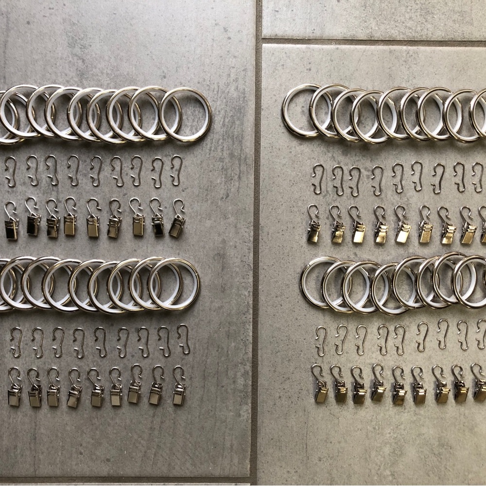 Silver Curtain Hangers (4)